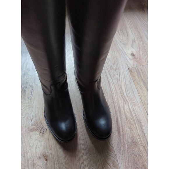 Frye Melissa Button Back Zip Tall Leather Riding Boots Womens 7 - Picture 7 of 13